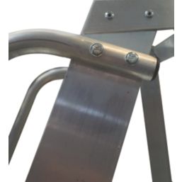 Lyte Aluminium 1.46m Silver 6 Step Podium Steps