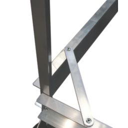 Lyte Aluminium 1.46m Silver 6 Step Podium Steps