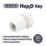Hep2O Hand-Titan Plastic Push-Fit Straight Tap Connector 15mm x 3/4"