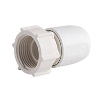 Hep2O Hand-Titan Plastic Push-Fit Straight Tap Connector 15mm x ¾"