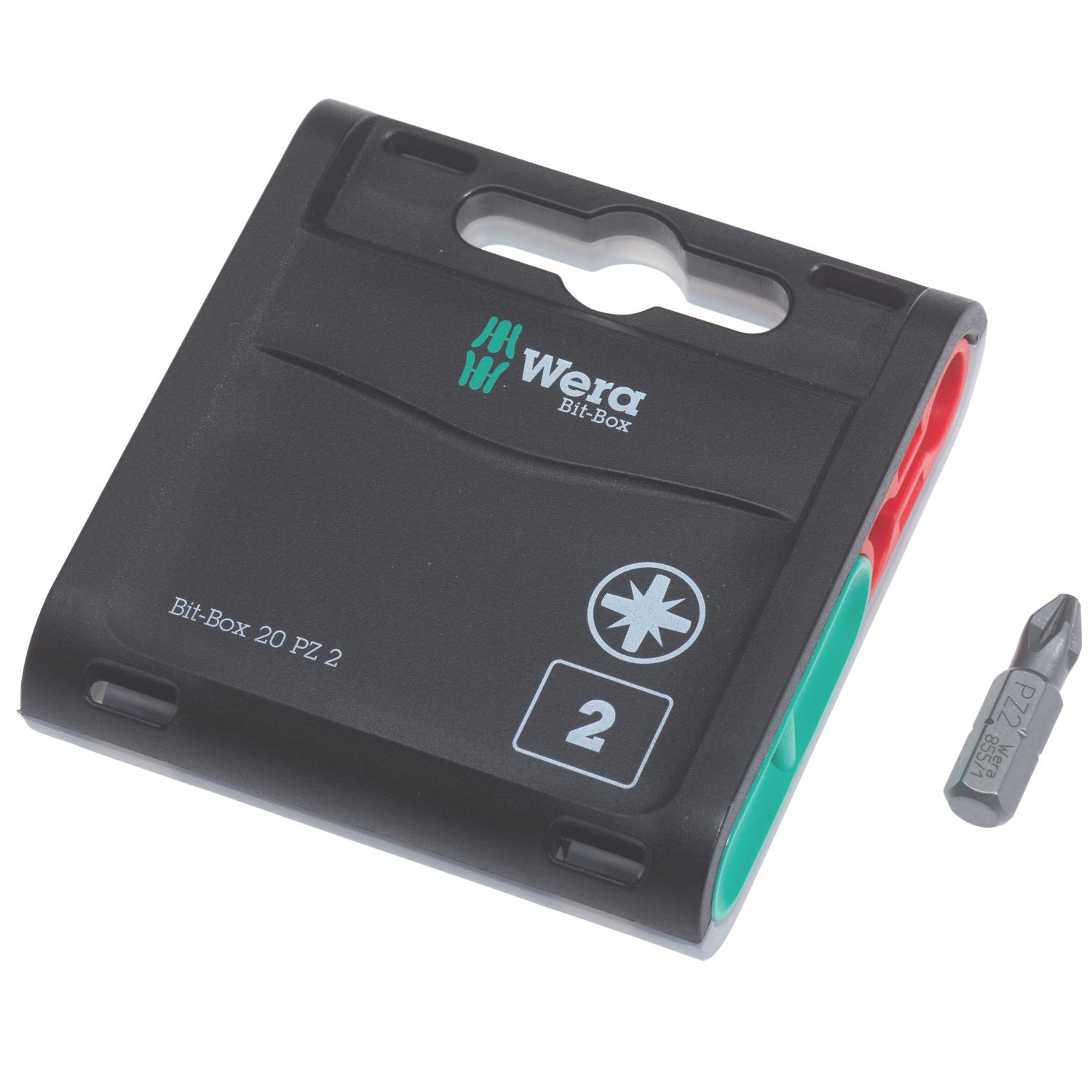 Wera BiTorsion 855/1 H 1/4" 25mm Hex Shank PZ2 Tough Bits 20 Pack (855FP)