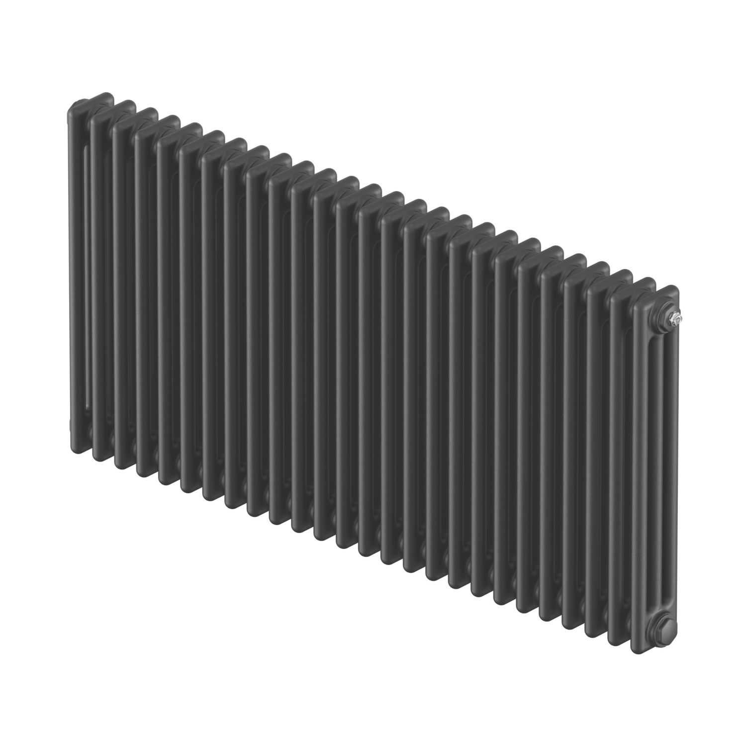 Acova 600mm x 1042mm 4571BTU Anthracite Horizontal 3 Column Radiator (855FW)