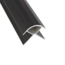 Splashwall External Corner Black 2420mm x 11mm