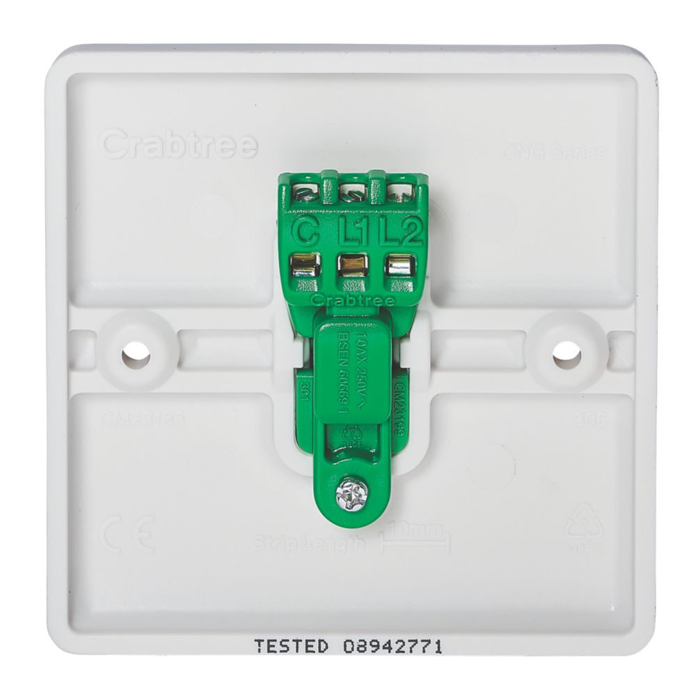 7172/SC CRABTREE, Interruttore Della Luce, 10AX, Unà Doppia, 2 - Foto 5