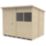 Forest  8' x 6' (Nominal) Pent Overlap Timber Shed with Base & Assembly