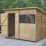Forest  8' x 6' (Nominal) Pent Overlap Timber Shed with Base & Assembly
