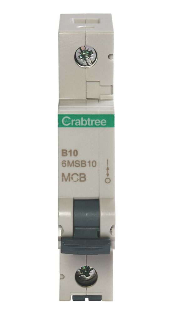 Crabtree Loadstar 10A SP Type B MCB - Screwfix