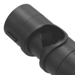 Swirl Riser Rail Slider Black 122mm - Screwfix