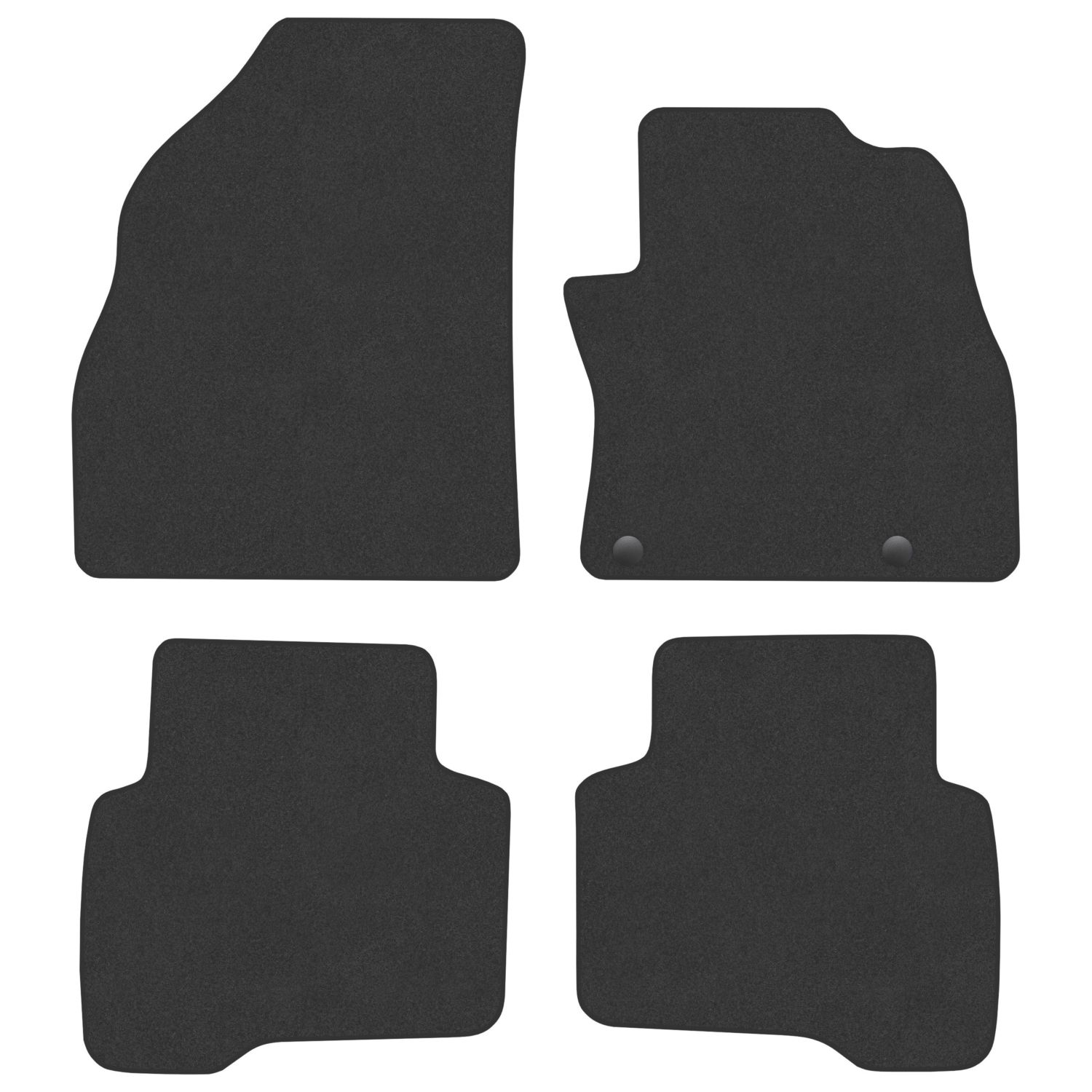 Car Mat Co. Peugeot Bipper Teepee 2008 on Carpet & Rubber Car Mats 4 Piece Set (855VV)