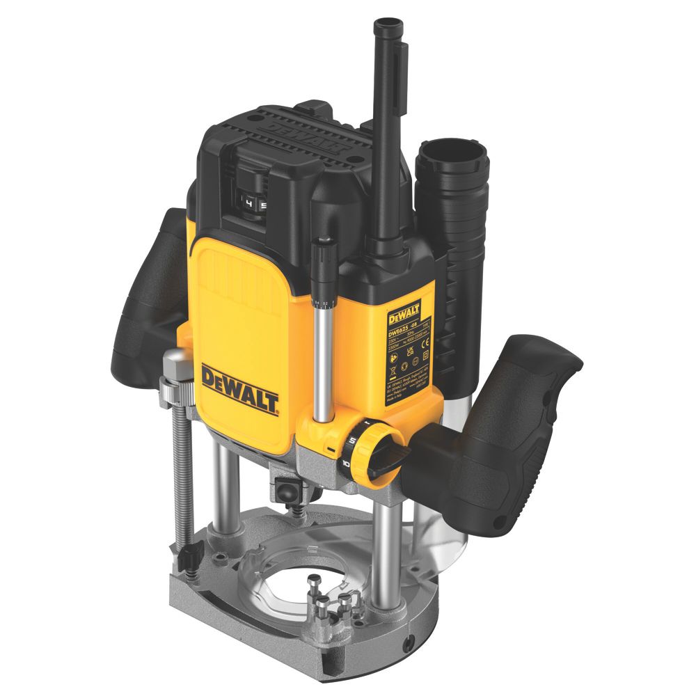 DeWalt DWE625KT LX 2300W 1 2 Electric Plunge Router 110V Screwfix