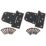 GateMate Black Straight Heavy Duty Offset Hinges 114mm x 3 1/2" x 89mm 2 Pack