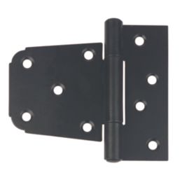 GateMate Black Straight Heavy Duty Offset Hinges 114mm x 3 1/2" x 89mm 2 Pack