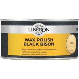 Liberon 500ml Clear Satin Solvent-Based Interior Wood Wax