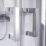 Aqualux Edge 6 Semi-Frameless Offset Quadrant Shower Enclosure LH/RH Polished Silver 1000mm x 800mm x 1900mm