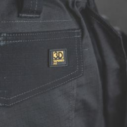 DEWALT Lubec Work Trousers Grey / Black 32" W 31" L