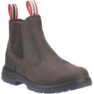 Hunter  Size 5 Womens Brown  Slip-On Occupational Work Boots