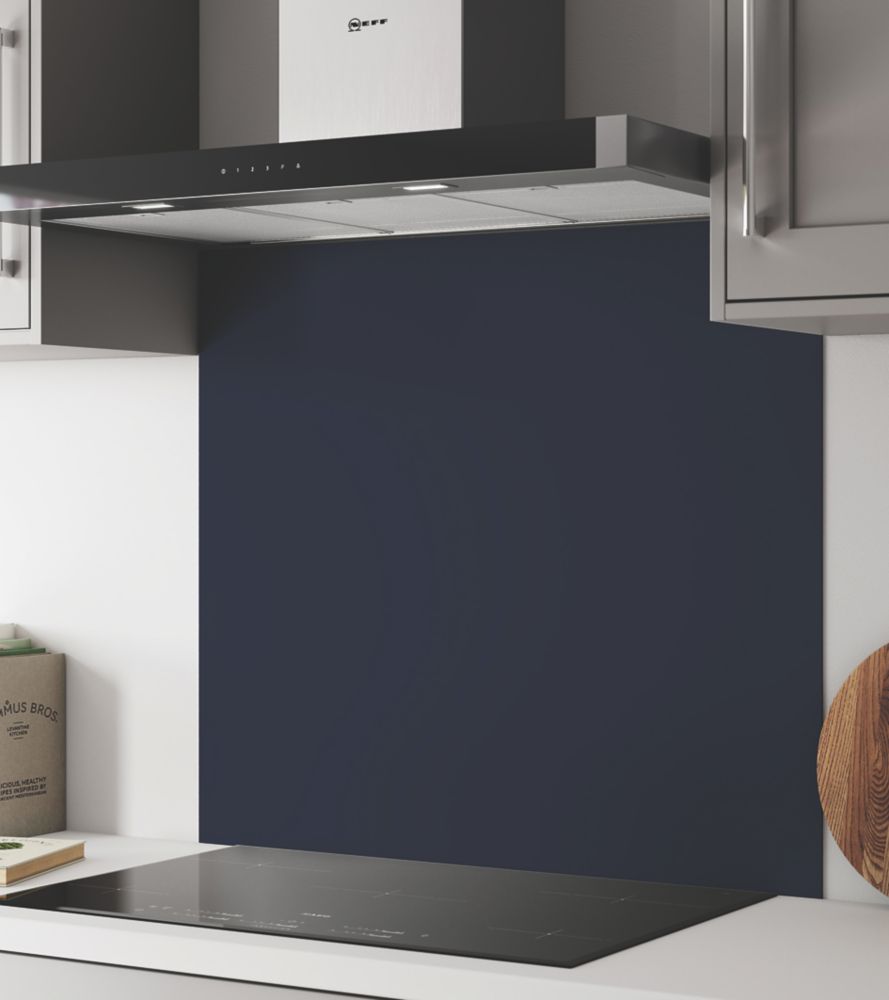Wilsonart  Deep Sea Blue / Smoked Rose Wide Hob Splashback 900mm x 800mm x 4mm