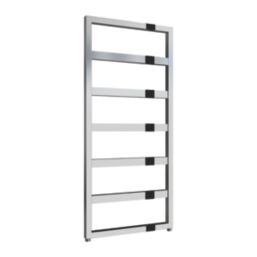 Reina 1100mm x 550mm 865BTU Chrome Flat Designer Towel Radiator