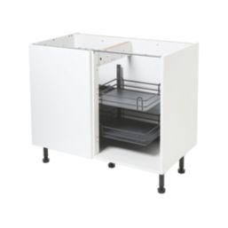 Essentials Anthracite LH Corner Pull-Out Storage 1000mm