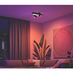 Philips Hue Centris RGB & White LED 3-Spot Ceiling Light Black 25W 2170-2810lm