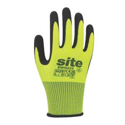 Site  Gloves Yellow/Black Large