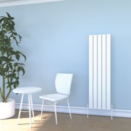 Towelrads Hanworth Plus 1800mm x 480mm 6190BTU White Vertical Designer Radiator