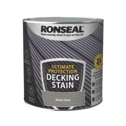 Ronseal Ultimate Protection 2.5Ltr Stone Grey Anti Slip Decking Stain