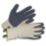 ClipGlove Bamboo Fibre   Bamboo Gardening Gloves Navy / Cream Large