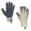 ClipGlove Bamboo Fibre   Bamboo Gardening Gloves Navy / Cream Large