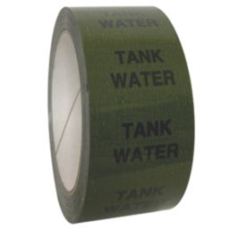 Essentials Tank Water Pipe Marking Tape Green 33m x 50mm
