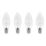 Essentials  E14 Candle LED Light Bulb  250lm 2.2W 4 Pack