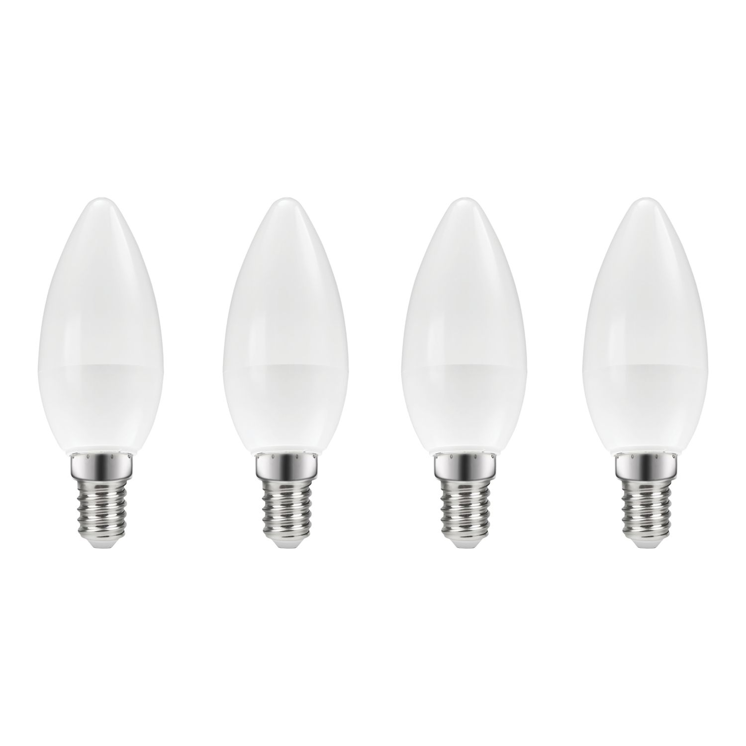 Essentials E14 Candle LED Light Bulb 250lm 2.2W 4 Pack (856YY)