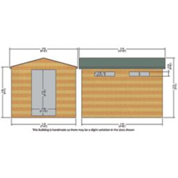 Shire Security 10' x 8' (Nominal) Apex Shiplap T&G Timber Shed
