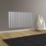 Glow 600mm x 1045mm 4508BTU Matt Chrome Horizontal Designer Radiator