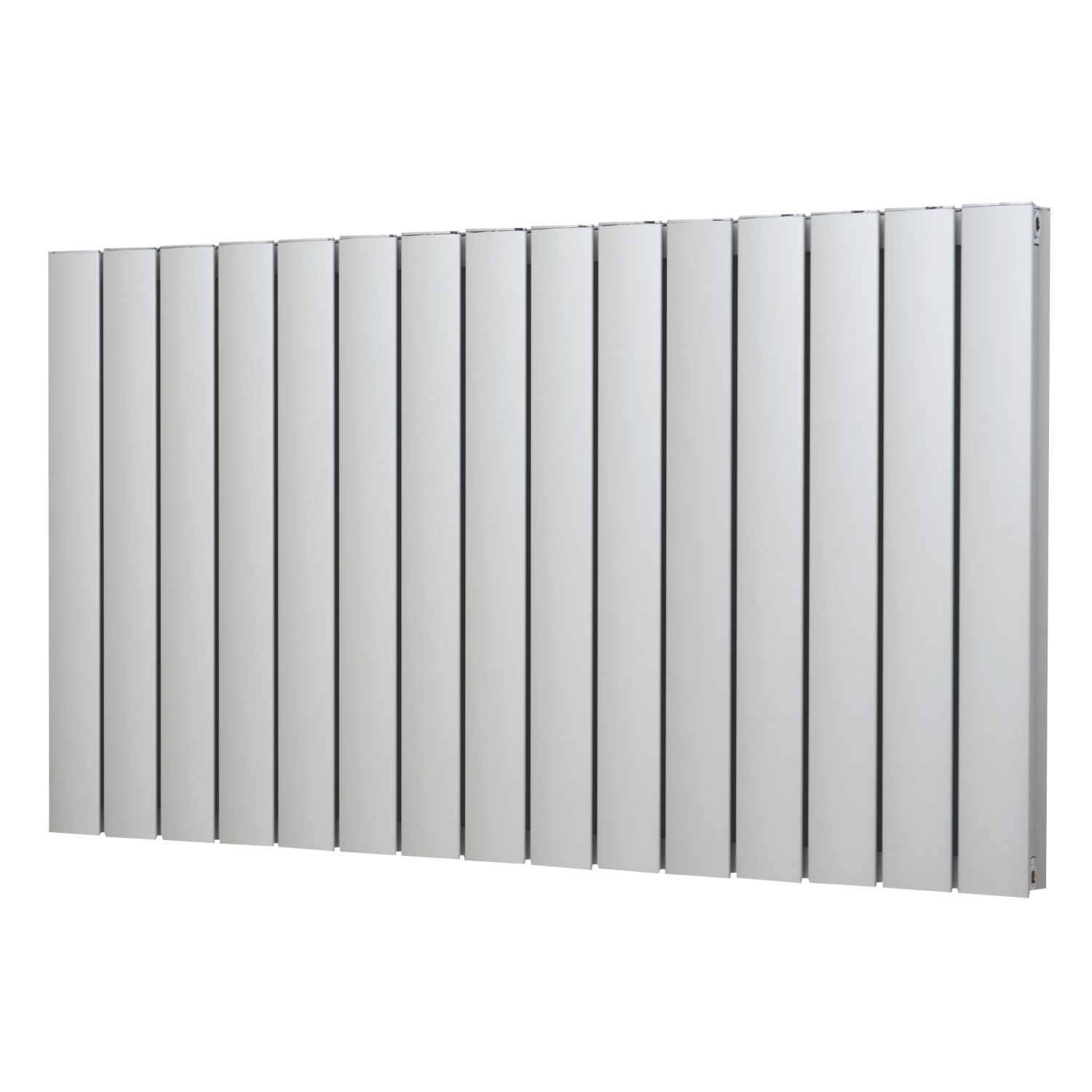 Glow 600mm x 1045mm 4508BTU Matt Chrome Horizontal Designer Radiator (8572F)