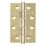 Smith & Locke  Electro Brass Grade 7 Fire Rated Washered Hinges 102mm x 67mm 2 Pack