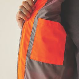 Regatta Hi-Vis Two-Tone Thermal Bodywarmer Orange 4X Large 60.6" Chest