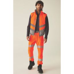 Regatta Hi-Vis Two-Tone Thermal Bodywarmer Orange 4X Large 60.6" Chest