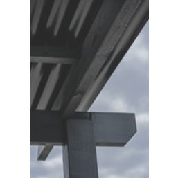 Radmat Building Materials Eco 76/18 Corrugated PVC Roof Sheet Black 2500mm x 1.2mm x 875mm 5 Pack