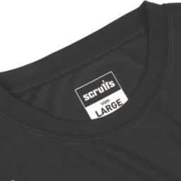 Scruffs Tech Short Sleeve T-Shirt Black Medium 39-41" Chest
