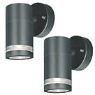 4lite Marinus Outdoor Wall Light Anthracite Grey 2 Pack