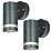 4lite Marinus Outdoor Wall Light Anthracite Grey 2 Pack