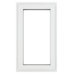 Crystal  Left-Hand Opening Clear Double-Glazed Casement White uPVC Window 610mm x 1115mm