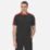 Regatta Contrast Coolweave Polo Shirt Black/Classic Red 2X Large 53" Chest