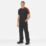 Regatta Contrast Coolweave Polo Shirt Black/Classic Red 2X Large 53" Chest