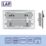 LAP  13A 2-Gang DP Switched Socket + 3.1A 15.5W 2-Outlet Type A USB Charger Polished Chrome with White Inserts