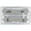 LAP  13A 2-Gang DP Switched Socket + 3.1A 15.5W 2-Outlet Type A USB Charger Polished Chrome with White Inserts