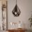Eglo Carlton 1 Single Pendant Light Black/Copper