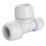 Hep2O  Plastic Push-Fit Reducing Keyless Tee 22mm x 15mm x 22mm 5 Pack