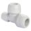 Hep2O  Plastic Push-Fit Reducing Keyless Tee 22mm x 15mm x 22mm 5 Pack